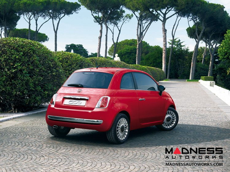 FIAT 500 Rear Bumper Trim Satin Finish Set of Satin + Black Trim Pieces